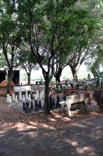 Chess underneath the trees