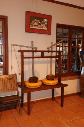 Old cheese press